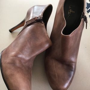 Cole Haan Brown Leather Booties